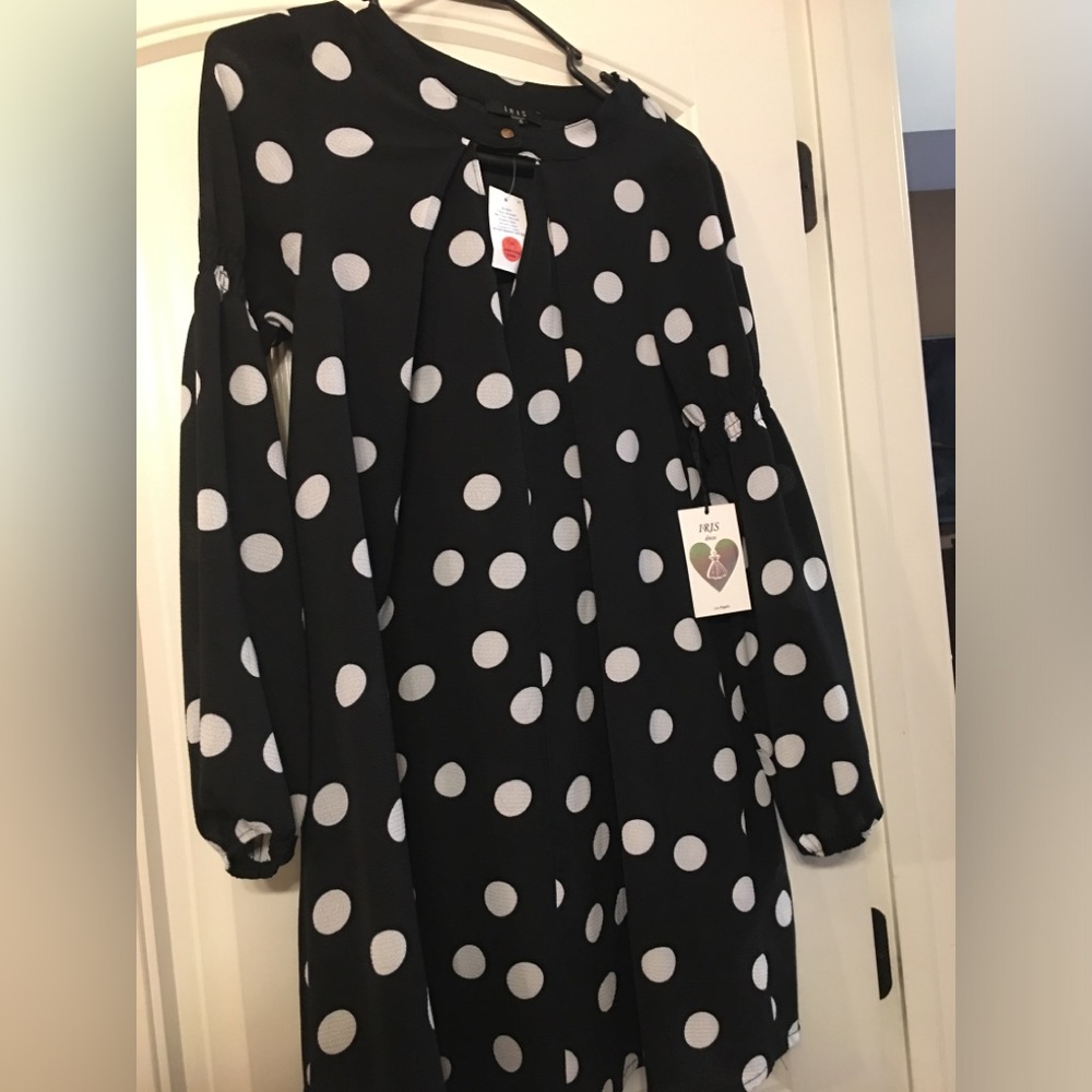 Black and White Polka Dot Dress